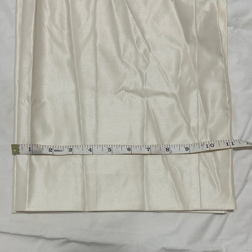 Akris Cream High-Waist Pleated Silk Pants - Picture 10 of 12